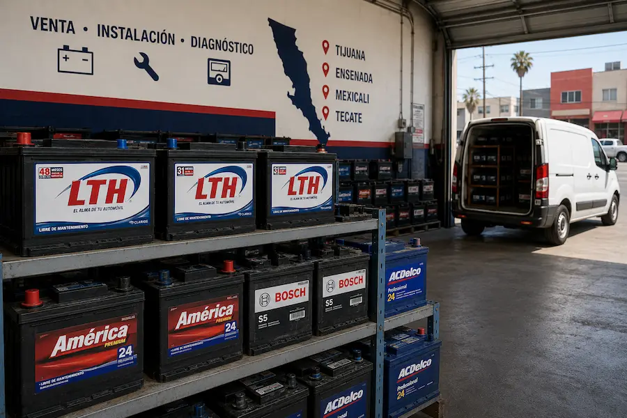 Venta de baterías para auto en Baja California Tijuana Ensenada Mexicali precios 2026